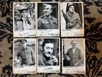 DAD'S ARMY CAST x 6 SIGNED PRE-PRINTED PHOTOS