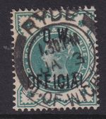 O32 1/2d Blue Green OW Official(375)