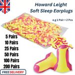 Howard Leight Laser Lite Ear Plugs for Work Sleep Snoring Noise Cancelling Bike