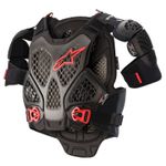 Alpinestars 2026 A-6 Chest Protector Black Anthracite Red  MX Motocross Off Road