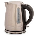 Quest Low Wattage Silver Kettle 1L Stainless Steel Cordless Caravan Motorhome