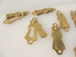 Vintage Brass Keyhole Cover Escutcheon Plate Old - £8each