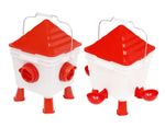 Chicken Poultry Feeders Drinkers Waterer Dispenser Large Bird Chick Leg 8.5L 6kg