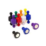 Super High Power Skittle Magnets for Office & Fridge - 19mm dia x 25mm tall