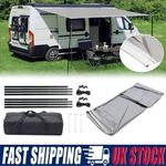 2.5/3/3.5/4.5Mx2.4M Camping Awning Sun Canopy With Poles For Caravan Motorhome