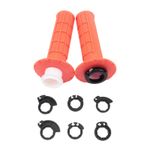 6 Color Universal Motorcycle Grips 7/8" 22mm Hand Grip W/ The Snap-on Cam Lock-o