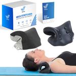 Heated Cervical Traction Pillow Washable Massage Neck Support Pillow for Single 