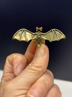 Small Brass Bat 5.6cm X 2.2cm Lovely Little Item