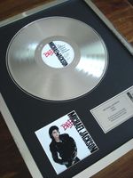 MICHAEL JACKSON BAD LP PLATINUM PLATED DISC RECORD AWARD ALBUM