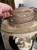 Jacques Vert Latte & Ivory Coloured Hat Bnwts In Original Box