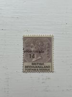 British Bechuanaland 1888 1d “rotectorate” Missing P Overprint Variety OG Rare