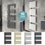 Flat Panel Heated Ladder Towel Rail Bathroom Designer Radiator Rads - All Sizes