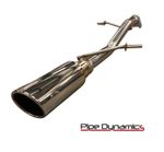 PIPE DYNAMICS MK8 FIESTA 1.0 ECOBOOST '18+  BACK BOX MUFFLER DELETE EXHAUST 3.5"