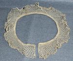 Delightful Antique Handmade Crochet Lace Collar 19th Century