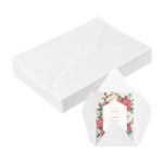 220 Pack Vellum Paper, 5x7 Inch Vellum Jackets Pre-Folded Rhomb Envelopes