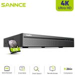 SANNCE 8MP 4K CCTV Video Recorder 8CH POE IP NVR For Security Camera System IP66