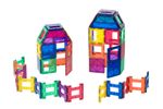 Playmags Clear Color Magnetic Tiles Building Set 48 Piece Acessories Set