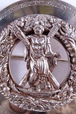 ROYAL SCOTS BLACK WATCH REGT PIPE MAJOR DRUMMERS PIPERS FLY PLAID BROOCH BADGE