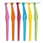 TePe Angle Interdental Brushes | 1 Pack of 6 & 25, All Colours/Sizes long Handle
