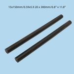 DIY Ebony Lumber 15x150mm 20x300mm Black Stick For Jewelry Make Craft
