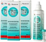 Menicare Plus 250ml x3 Contact Lens Solution RGP Gas Permeable Cleaning Disinfec