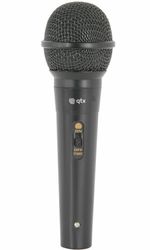 Qtx Stage Karaoke PA DJ Music PA Vocal Handheld Dynamic Microphone Mic - Black