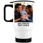 Personalised Thermal Travel Mug Cup Flask Image Text Photo Picture Christmas