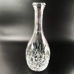Diamond & Vertical Cut Crystal Decanter Similar to Waterford Lismore No Stopper