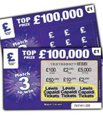 Lewis Capaldi Tickets Prize Gift Surprise Reveal Scratch Card Personalised Gift