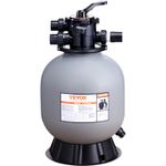 VEVOR Sand Filter 19" Above Inground Swimming Pool Sand Filter with 7-Way Valve
