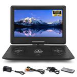 16.8" Portable DVD Player 14" Large HD Swivel Screen Rechargeable Bluetooth HDMI
