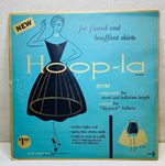 Vintage 1950s Hoop-la Adjustable White Crinoline Hoop Skirt Petticoat H-138