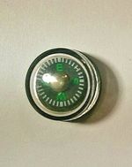 MINI 12mm COMPASS HIKING,CAMPING,CARP FISHING ETC 