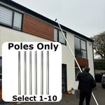 Gutter Vacuum Poles Only 350g Per Pole Vac Cleaning Extension Poles Alloy