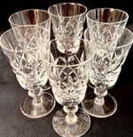 Edinburgh Crystal Hand Cut Crystal 4.7” Sherry/Port Glasses - Set of 6 -