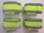 EQUESTRIAN EQUINE REFLECTIVE HI VIS CUFFS STRIPS FLUORESCENT PROTECTION STRAPS 