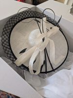 Stunning Karen Millen Layered Feather Detail Hat/ Large Disc Fascinator