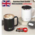 500ml Stainless Steel Thermos Mug Tea Coffee Thermal Cup Insulated Travel Mug UK