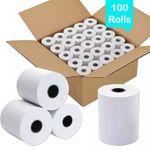 57x40 Thermal Rolls Case Credit Card Machine Receipt Paper Till Roll - 100 Rolls