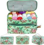 Knitting Yarn Bag Storage Portable Crochet Wool Storage Bag Organizer with Holes