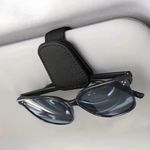 Car Sun Visor Glasses Case Holder Sunglasses Clip Ticket Card Multifunction Uk