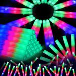 20-880PC LED Foam Glow Sticks Multi-Color Flashing Long Lasting for Party