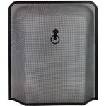 Fire Spark Guard Fireplace Screen Protector Ring Heavy Duty Cover Black