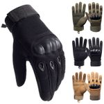 Tactical Gloves Knuckle Protection Men Paintball Airsoft Police Patrol Duty Gear