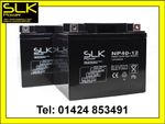 2 x 12v 40AH PRIDE COLT DELUXE MOBILITY SCOOTER  AGM/GEL MOBILITY BATTERIES