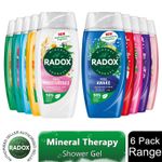 6x Radox Mineral Therapy ShowerGel with Mood Boosting Fragrance, 225ml