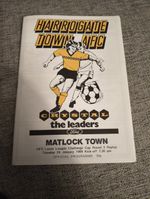 Harrogate Town V Matlock Town 24/02/1989 HFS Loans League Cup Programme