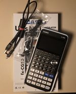 Casio fx-CG50 Colour Graphing Calculator, Programmable LCD, USB, Battery