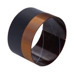 1PCS 75.5mm Bass Speaker Voice Coil Woofer Sound Drive Black Aluminium