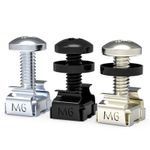 M6 Cage Nuts and Mounting Bolts Screws for Server Cabinet Rack Hardware 12/ 16mm